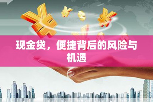 子长现金贷，便捷背后的风险与机遇