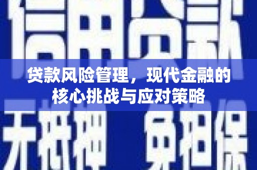 子长贷款风险管理，现代金融的核心挑战与应对策略