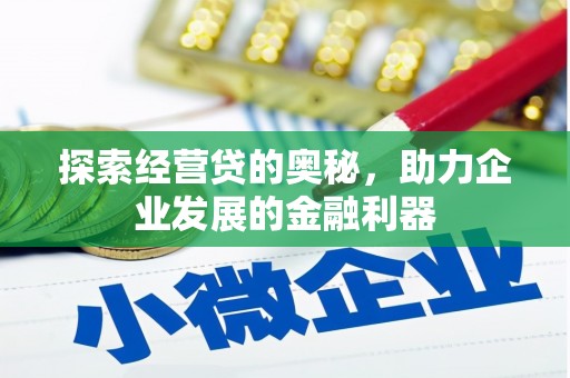 子长探索经营贷的奥秘，助力企业发展的金融利器