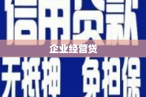 子长企业经营贷